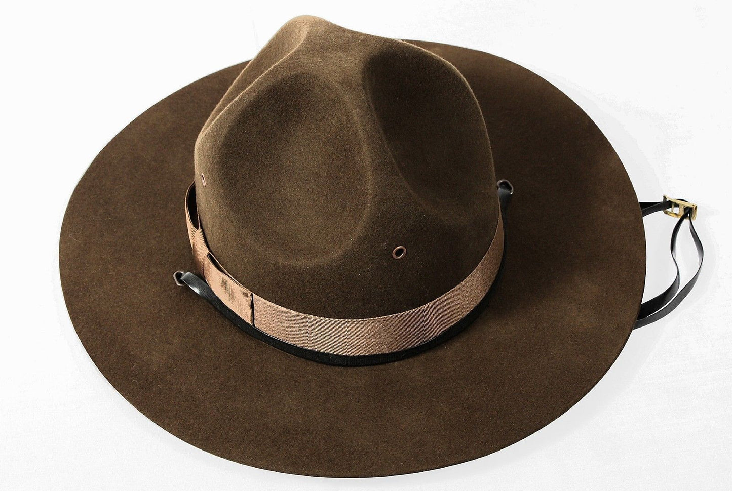Campaign Hat Brown USMC Mens Adult Drill Sergeant Hats All Sizes