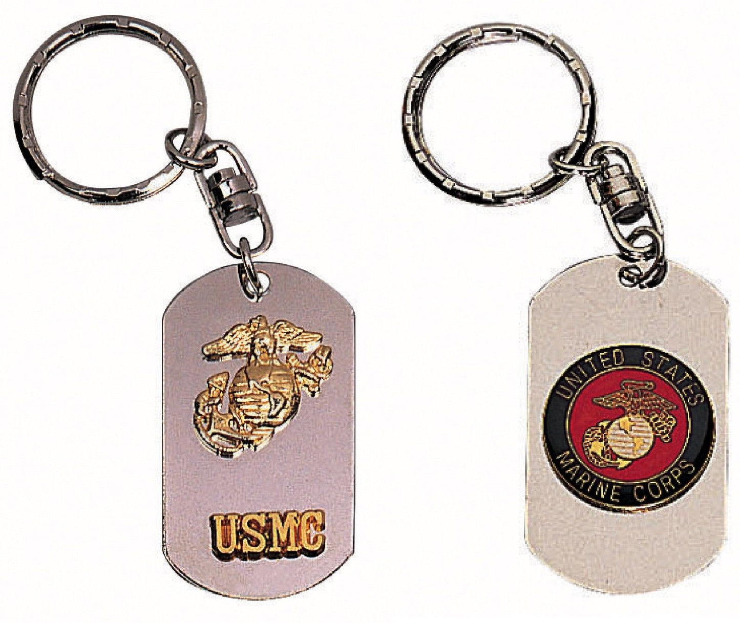 Marines or Usmc Dog Tag Key Chain