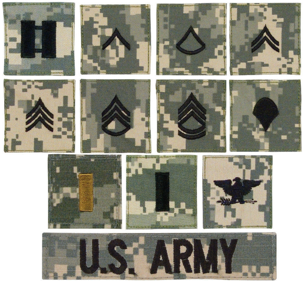 Army Rank Patches