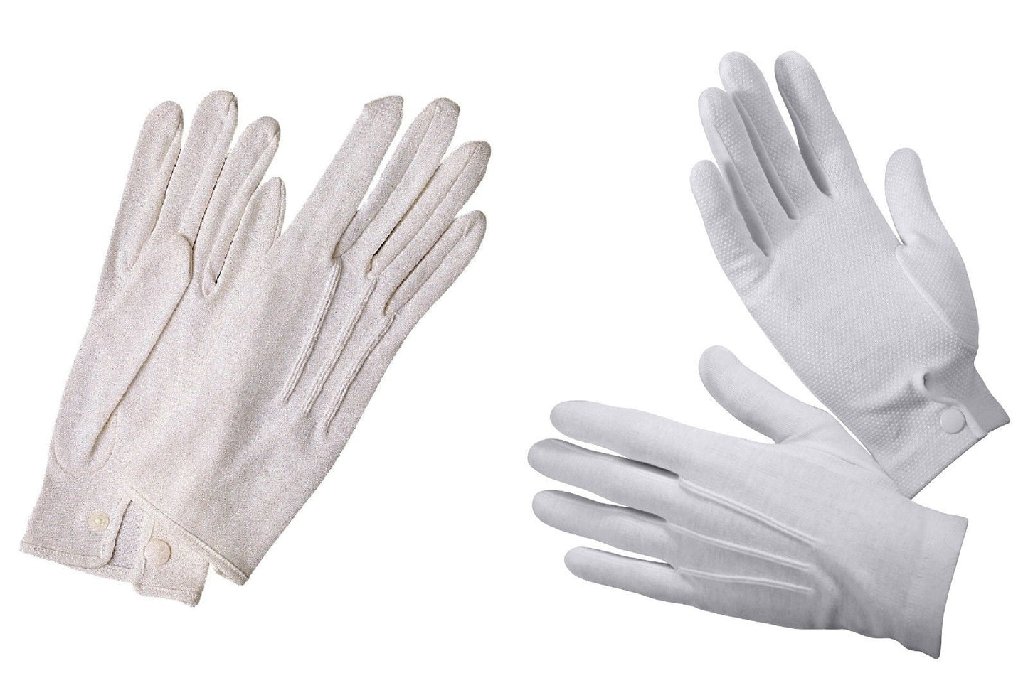 100% Cotton White Parade Marching Band Gloves Tuxedo Waiter Formal Wear