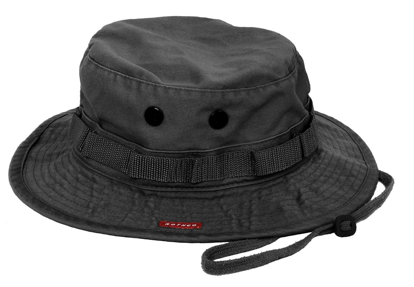 Boonie Hat - Vintage Black Breathable Camping, Fishing, Bucket Hat