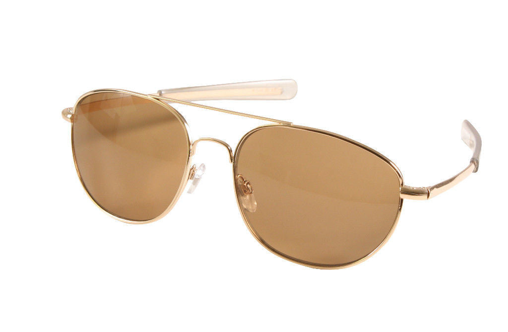 Gold Frame with Brown Lenses