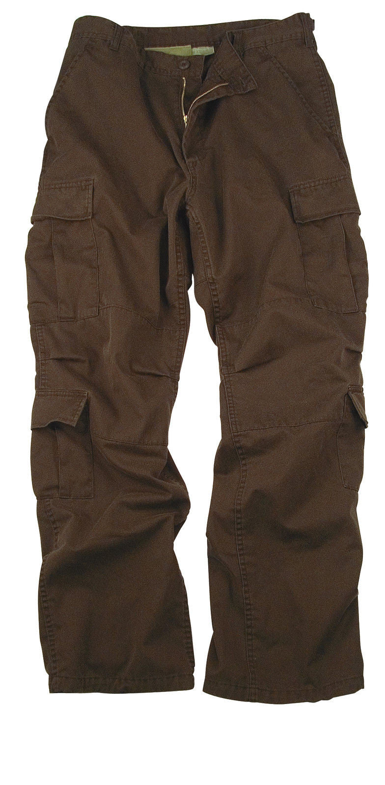 Vintage Chocolate Brown Paratrooper Cargo Pants BDU