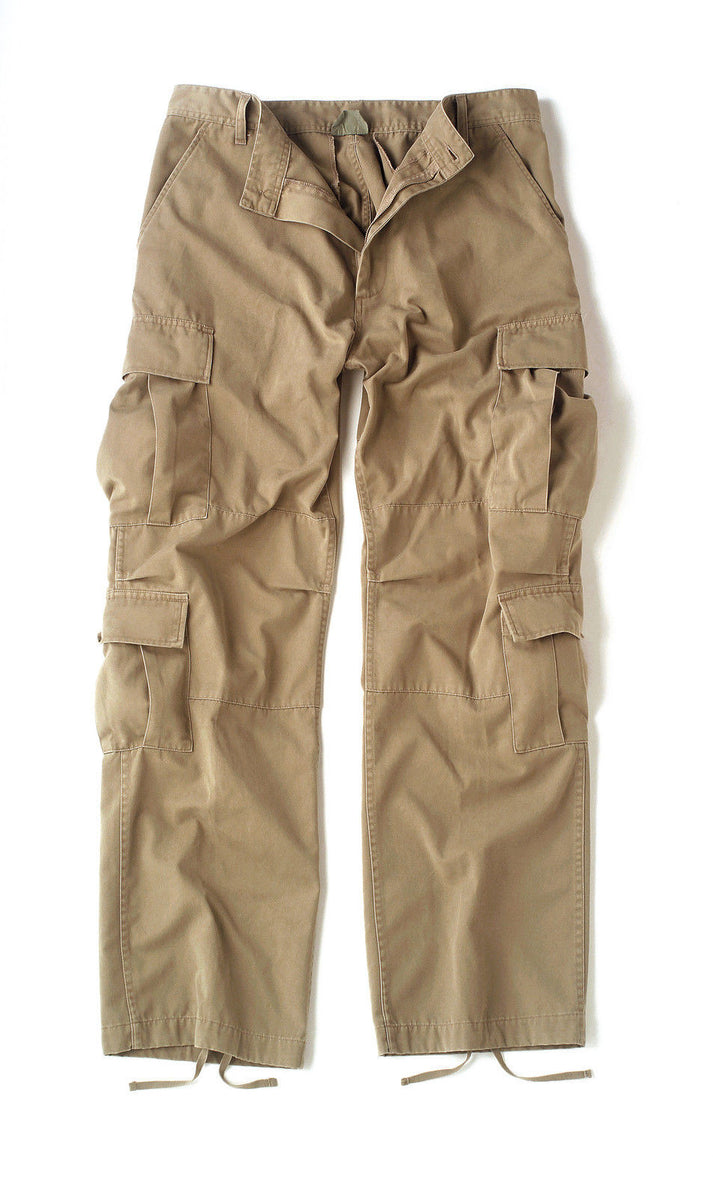 Vintage Khaki Paratrooper Cargo Pants BDU – Grunt Force