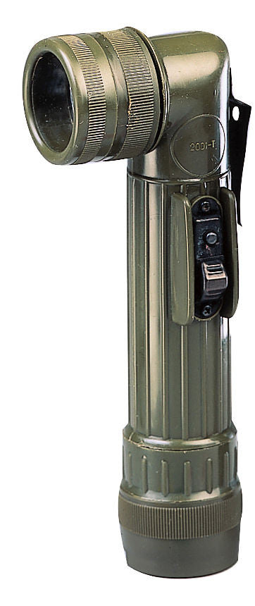 Army Style C Cell Flashlights w Belt Clip Extra Lenses Bulb