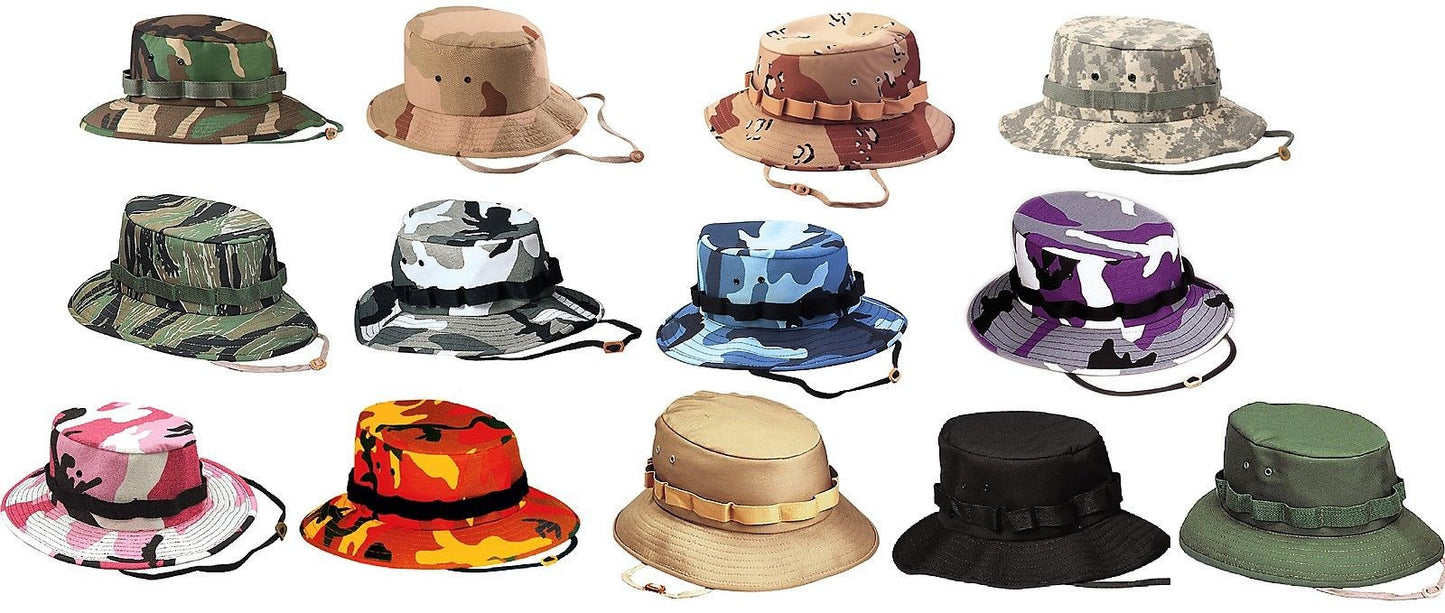 Jungle Hats - Camouflage Jungle Hat All Sizes, All Colors, All Camo