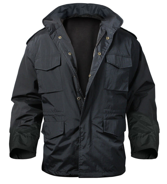 Nylon Black M-65 Storm Jacket - Outerwear Tactical Jacket/Coat