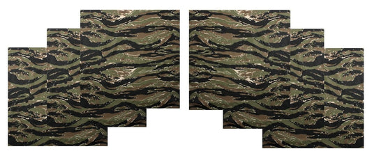 6 PACK Tiger Stripe Bandanas LARGE 27" Cotton Camo Six BIG Biker Bandana Panuelo