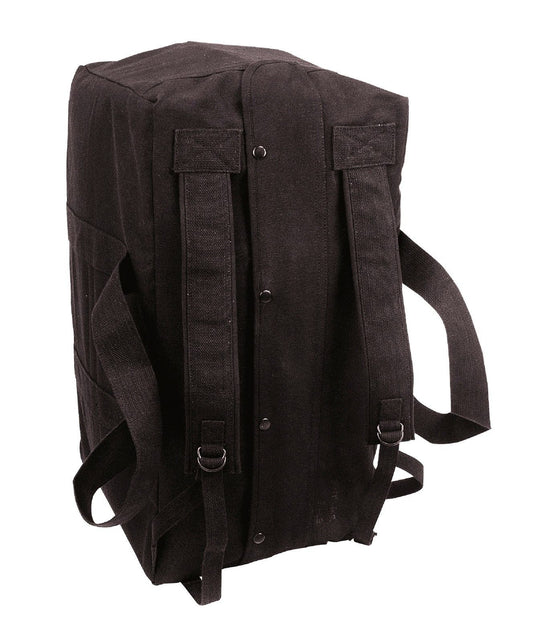 Black Tactical Cargo Bag - Mossad Type Canvas Duffle Bags Equipment Gear Bags