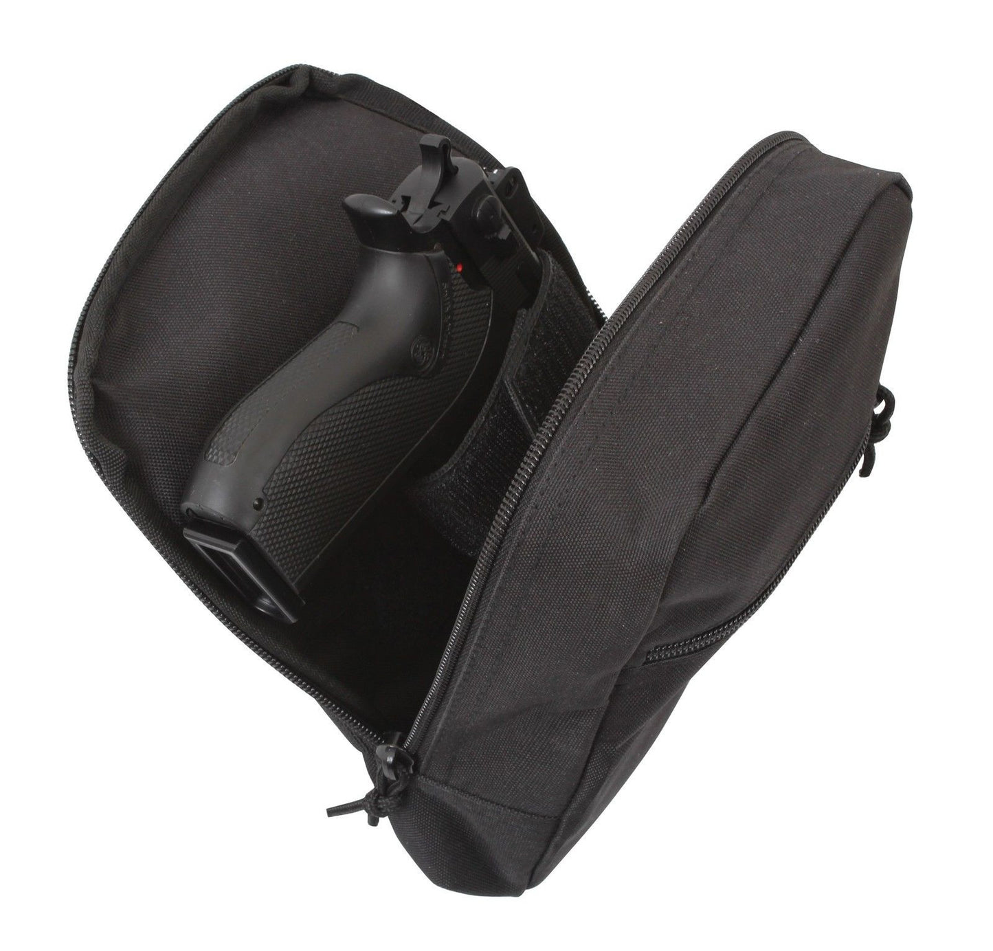 Black MOLLE Concealed Carry Pouch - with Zipper