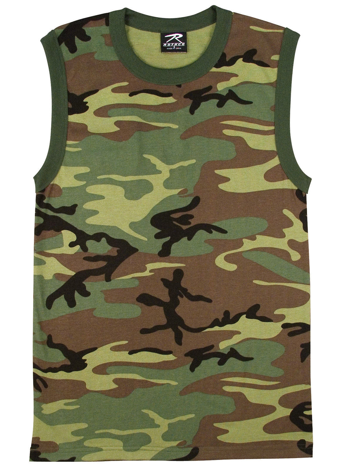 Woodland Camo Muscle Shirt