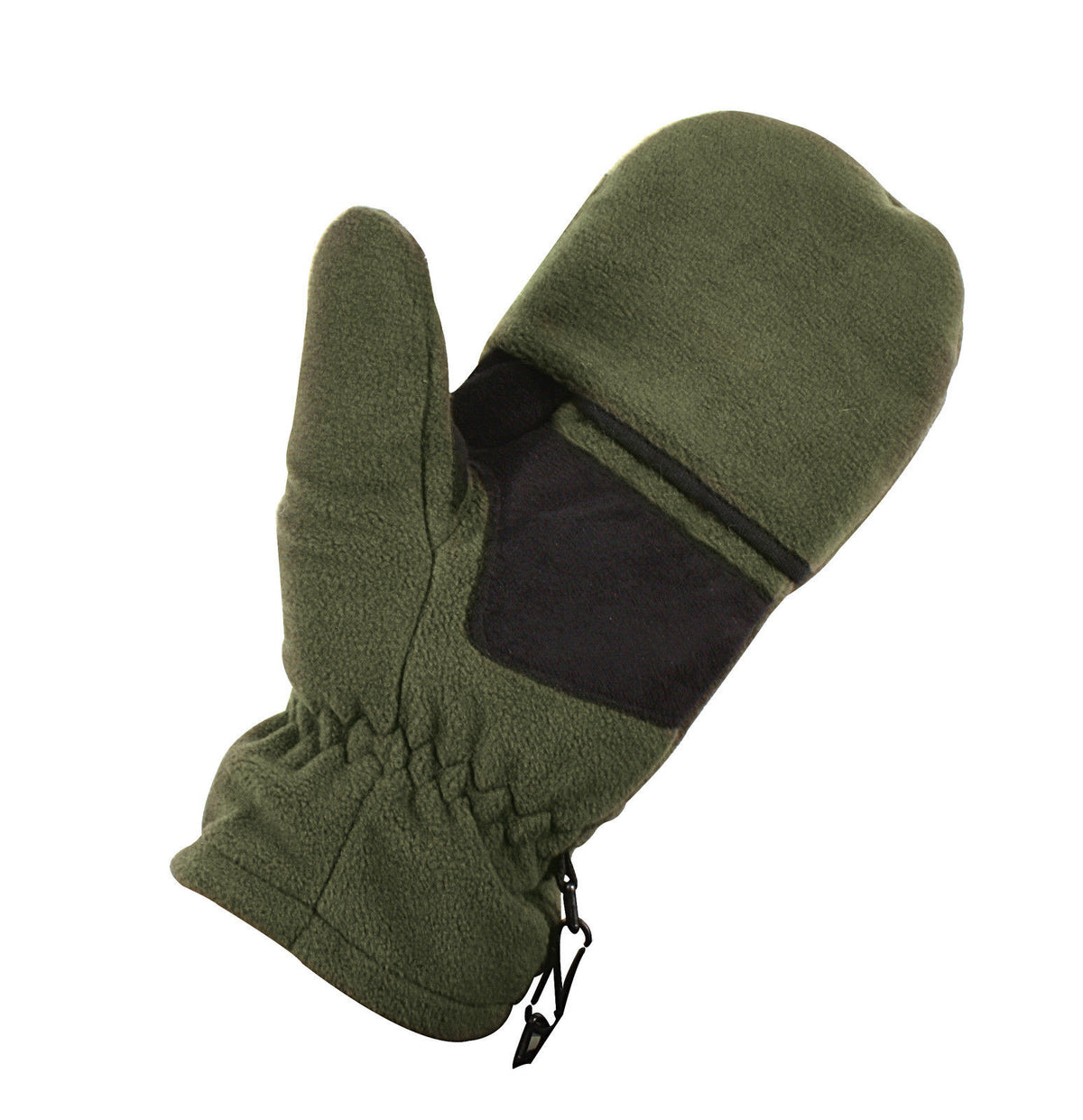 Fleece Sniper Fingerless Gloves Mittens - Olive Drab or Black Fleece Sniper Fingerless Gloves Mittens - Olive Drab or Black