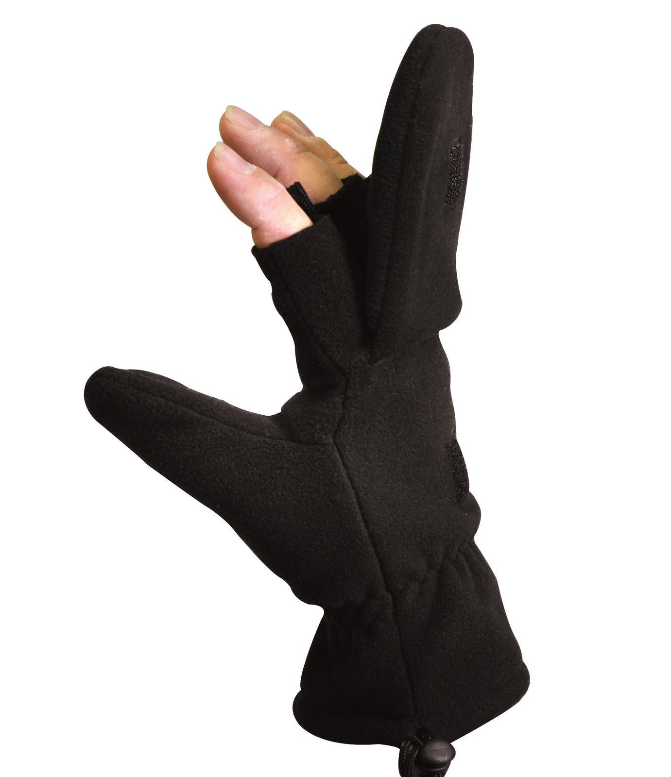 Rothco Fingerless Sniper Glove / Mittens - Black