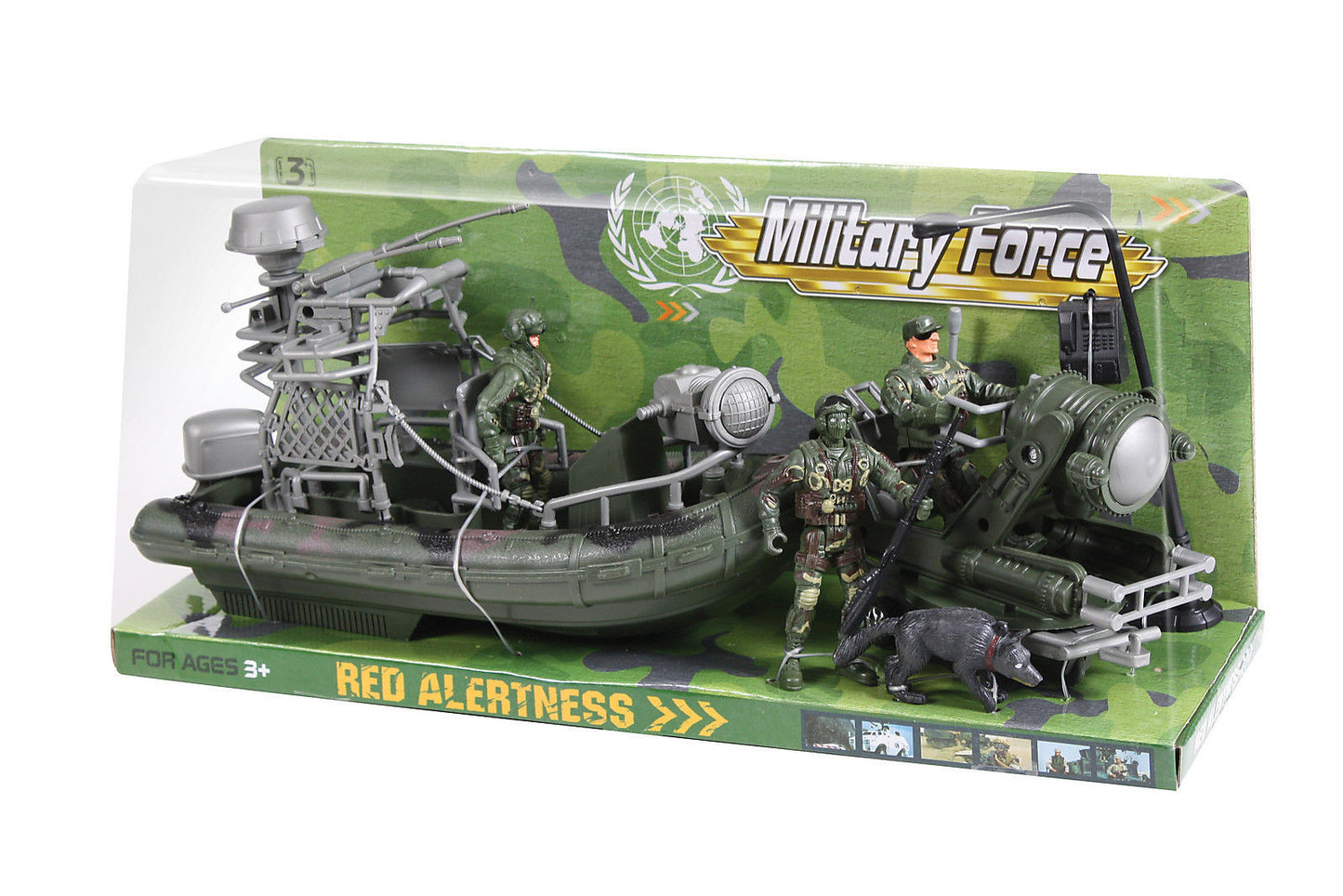 Kids Force Amphibious Play Set - Woodland Camouflage - 6 Piece Playset