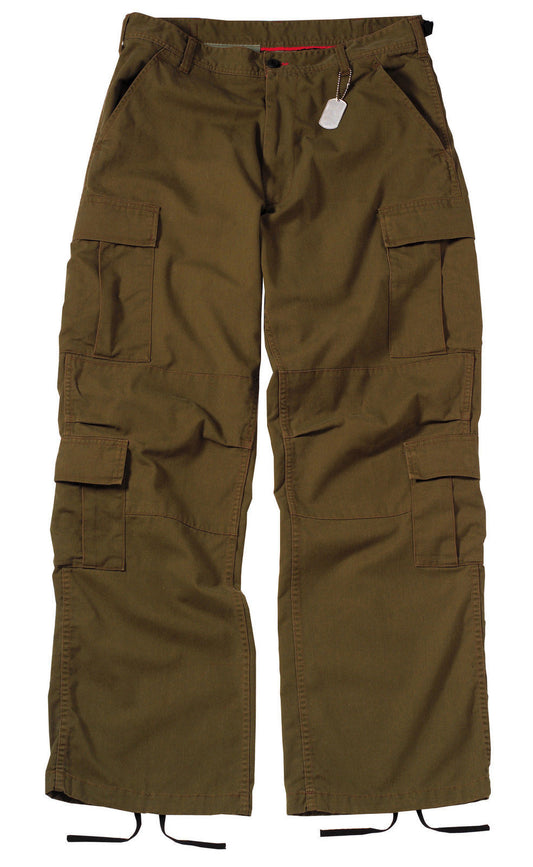 Vintage Russet Brown Paratrooper Cargo Pants BDU