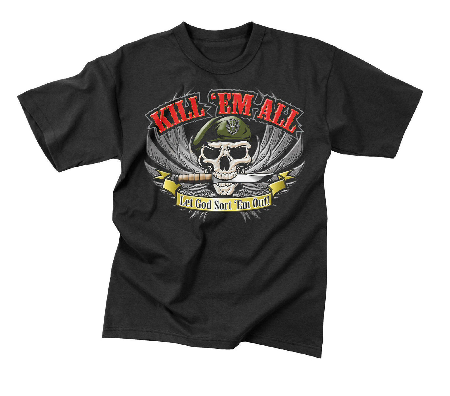 Rothco "Kill 'Em All" T - Shirt - Black