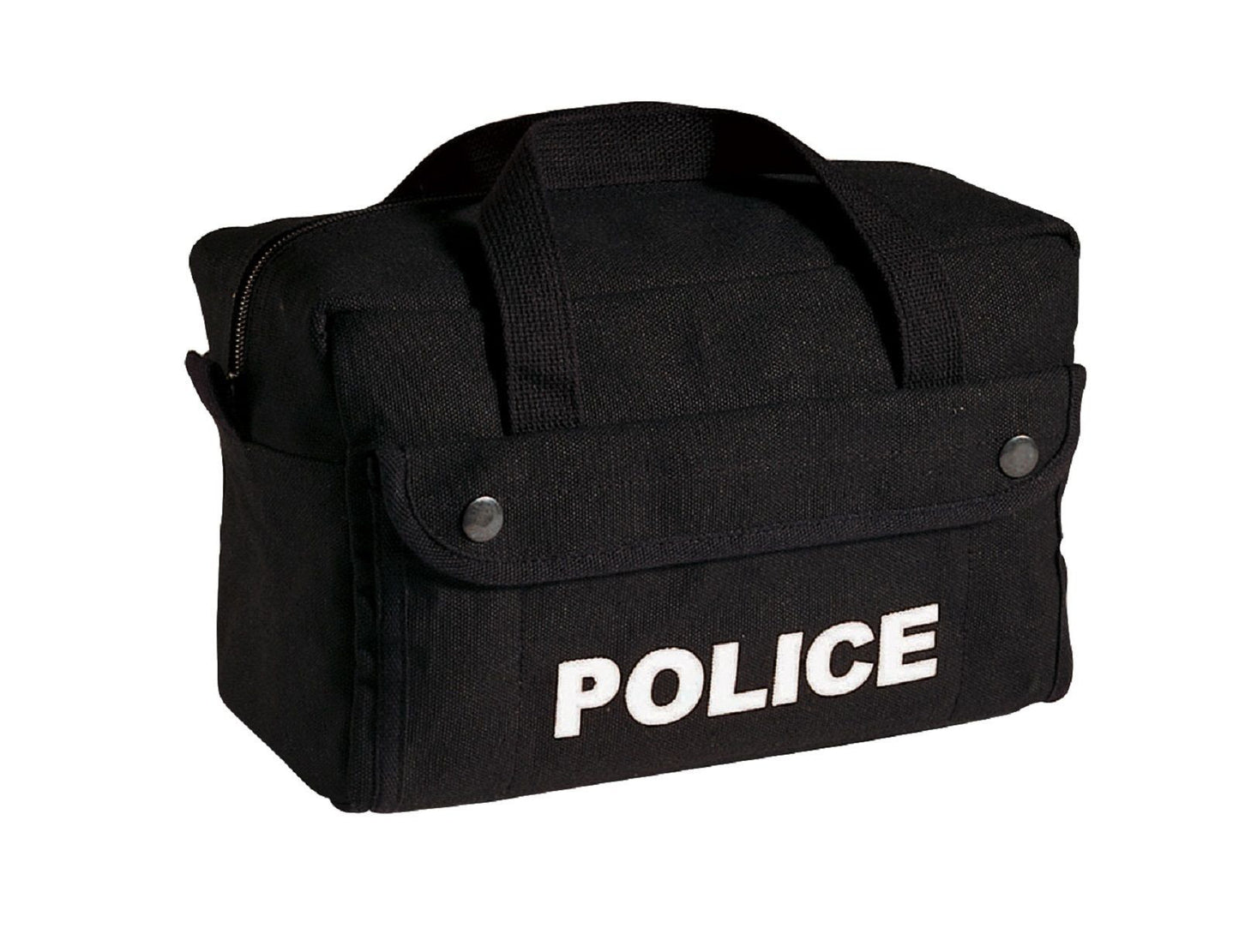 Small Black Canvas Law Enforcement Logo Gear Bag