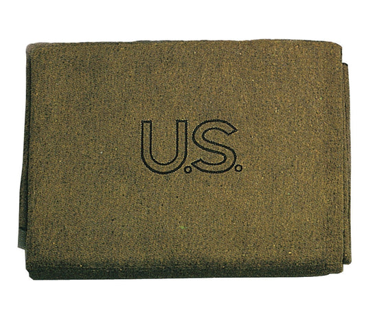 Olive Drab U.S. 70% Virgin Wool Blanket