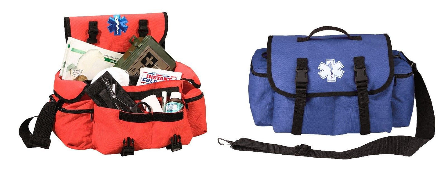 EMS Bag - Medical Rescue Response Bag - Orange or Navy Blue w/ Star of Life