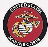 United States Marine Logo Window Decal with Back Gum 3 Inch