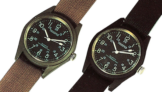 SWAT Field Watch Black or OD Water Resistant Wristwatch Watches