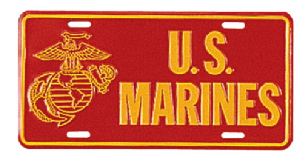 USMC US Marines License Plate - "U.S. Marines"