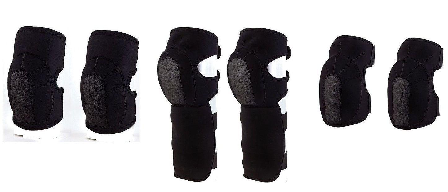 Neoprene Foam Protective Elbow,Knee or Shin Pads - Black Airsoft Paintball Pads