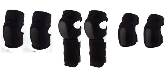 Neoprene Foam Protective Elbow,Knee or Shin Pads - Black Airsoft Paintball Pads