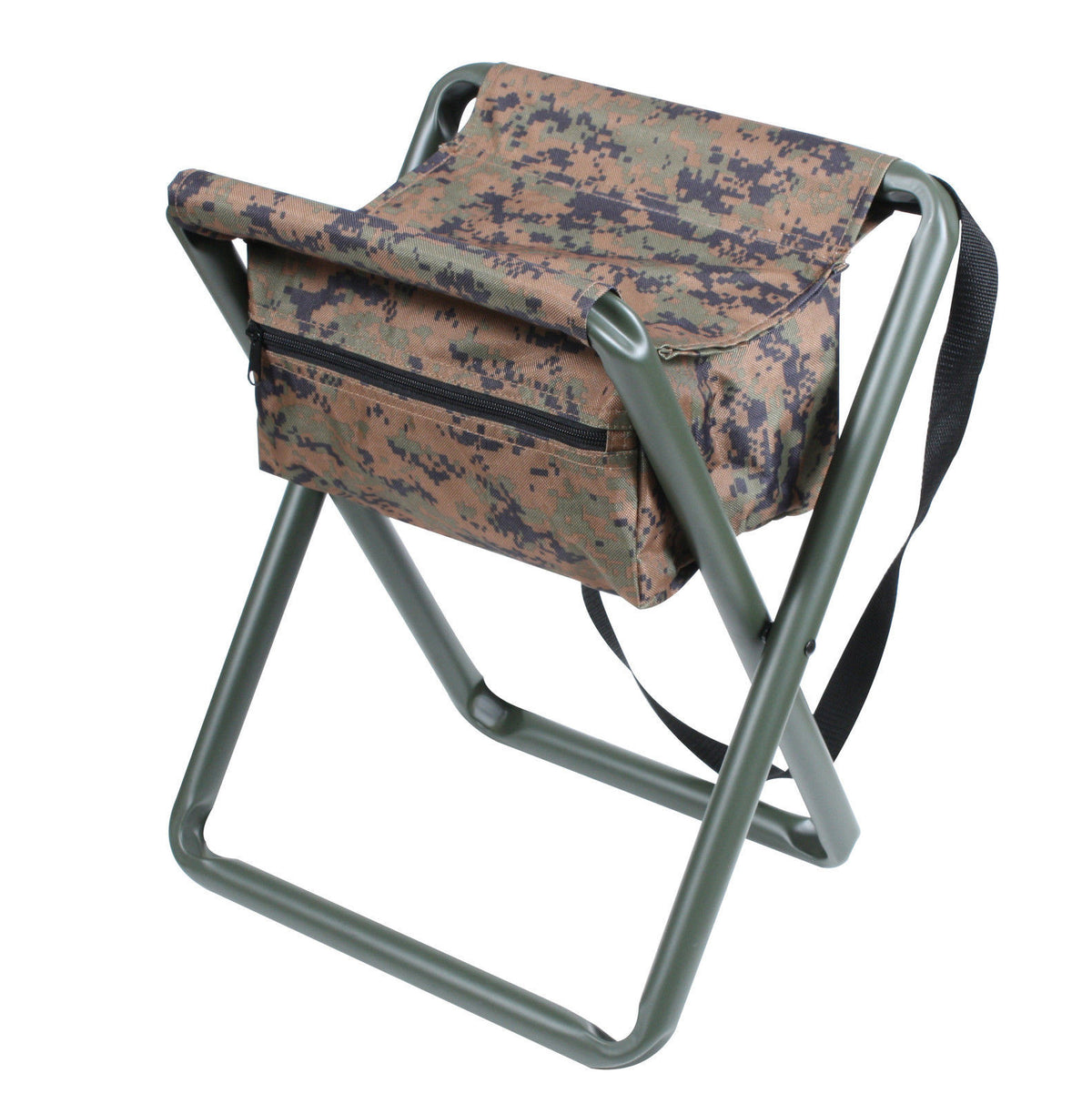 Deluxe Camo Folding Camp Stool W/Pouch - Woodland, ACU Digital, Woodla ...