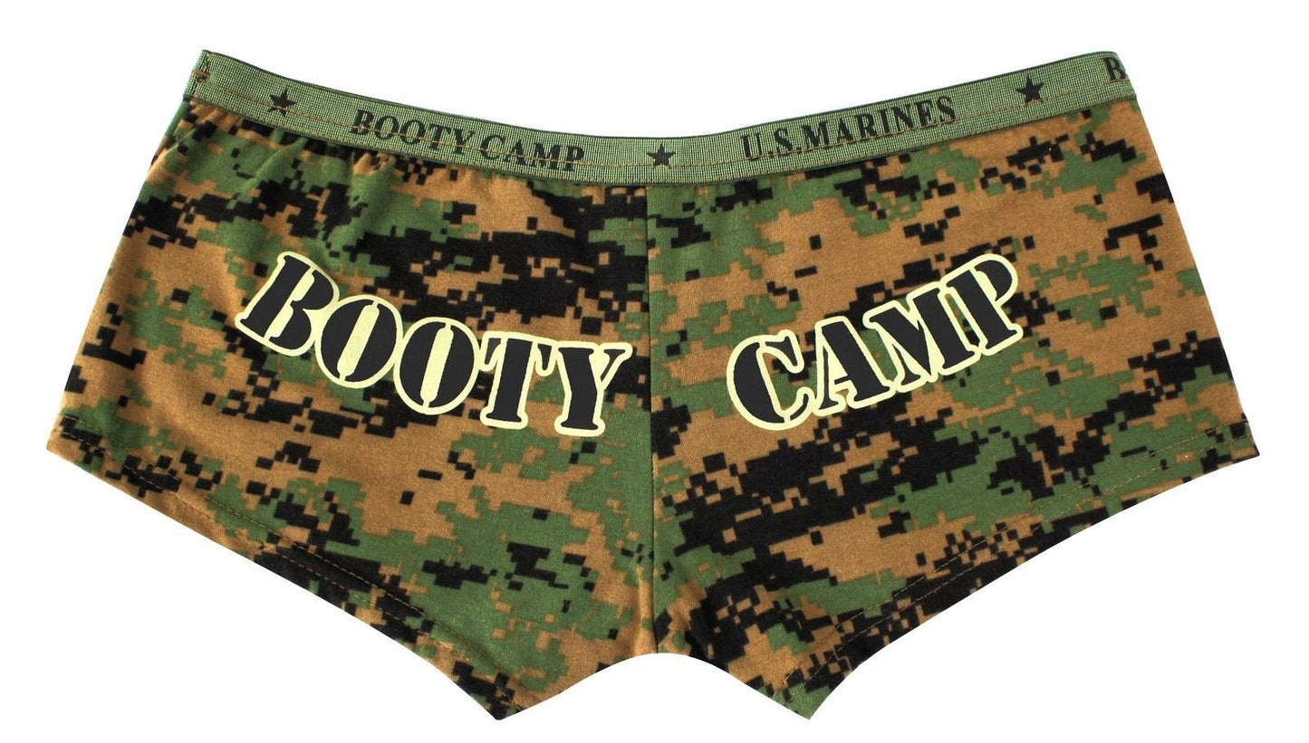 Womens Hot Booty Camp Shorts Camouflage Panties Underwear & Cute Tanktop