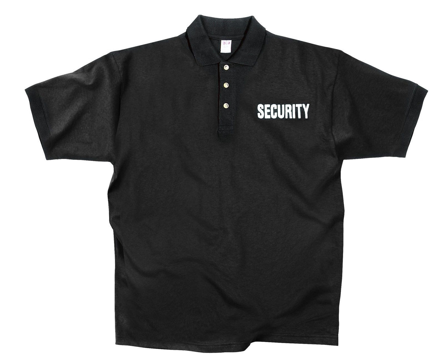 Black 'Security' Shirt - Black Moisture Wicking SECURITY Polo Summer Shirt