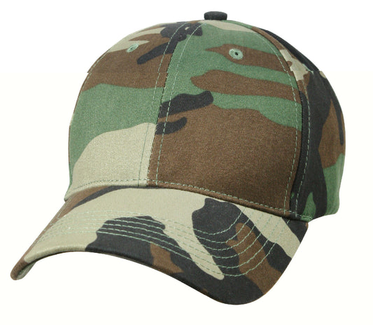 Kids Low Profile Baseball Hats - Caps Available In Woodland Camo And ACU Digital