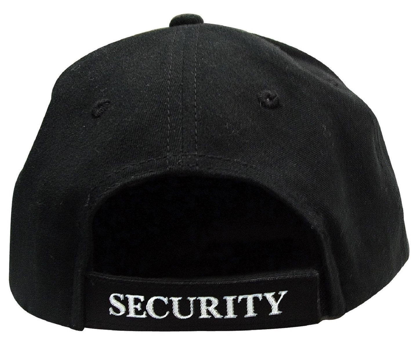 Black "Security" Hat - Deluxe Low Profile Baseball Cap