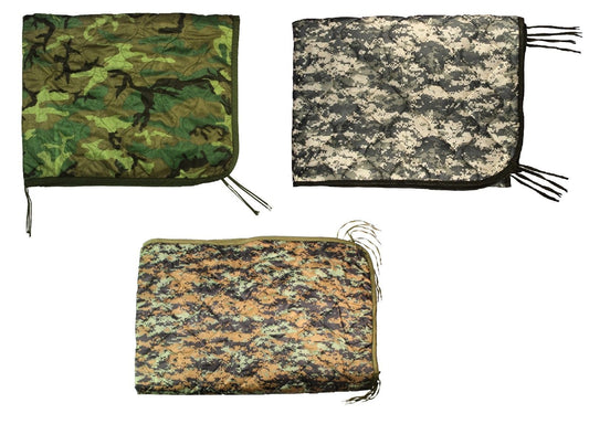 G.I. Type Poncho Liners - Camo Poncho Liner - G.I. Issue Camo Liner