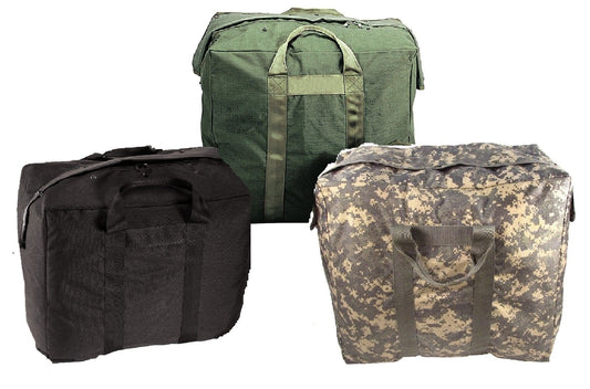 Enhanced Aviator Bags Nylon Pilots Flying Bag w/ Snap Flap