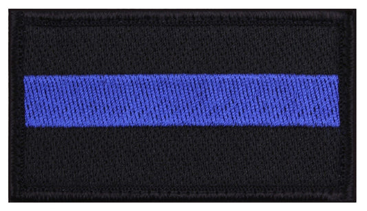 Thin Blue Line Police Support Hook Back Patch - Rothco 37789 Attachable Patches
